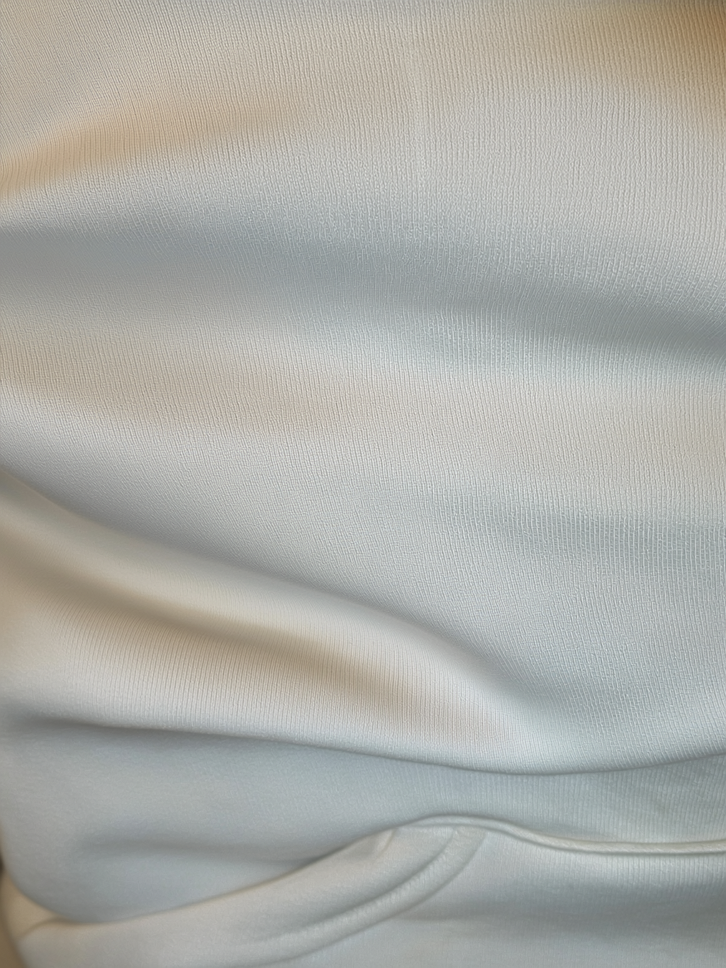 Over-sized white hoodie